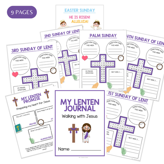 Lent Printable Journal for Kids